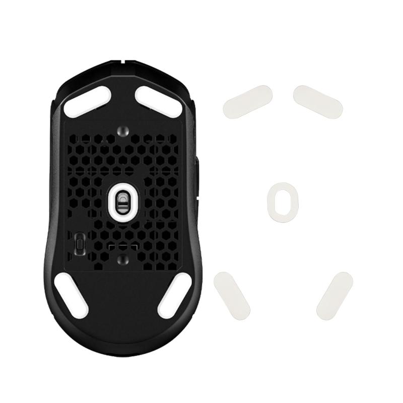 kwmobile マウスフィート 対応: Kingston Pulsefire Haste 2 マウスソール - 交換用 ステッカー 滑り強化 白色