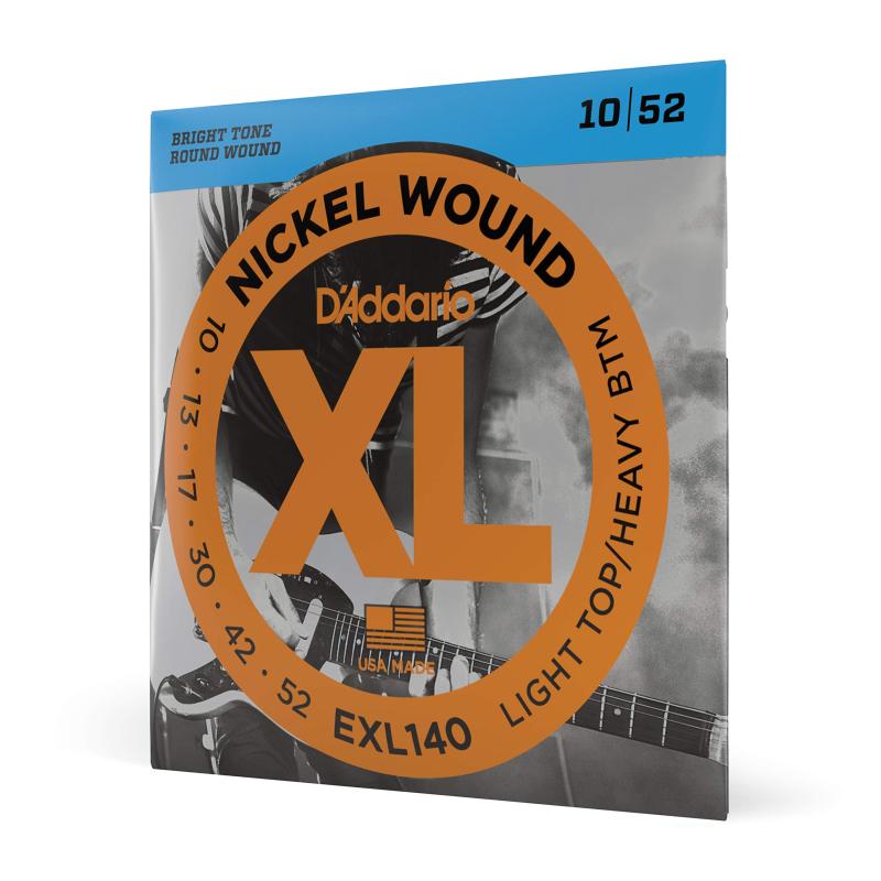 Electric Guitar Strings - D'Addario ダダリオ エレキギター弦 XL Nickel .010-.052 Light Top/Heavy Bottom EXL140 【】