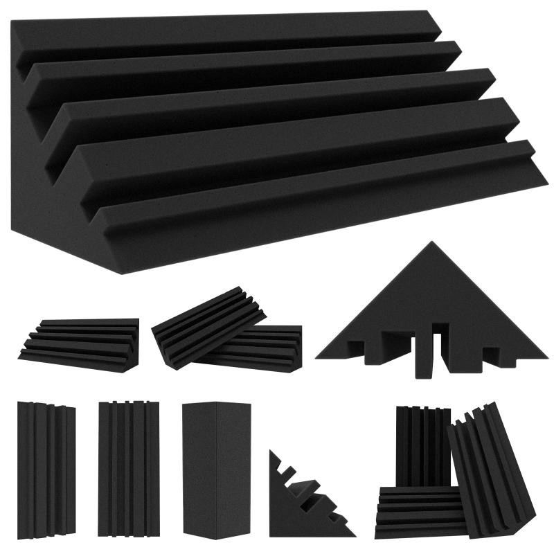 TroyStudio 六角形 吸音材 防音シート 35x30x5cm 6枚 難燃性 厚い 高密度 吸音ボード 騒音対策 防音材 吸音マット 吸音シート 吸音パネル 防音パネル 音響材 壁 スタジオ 楽器