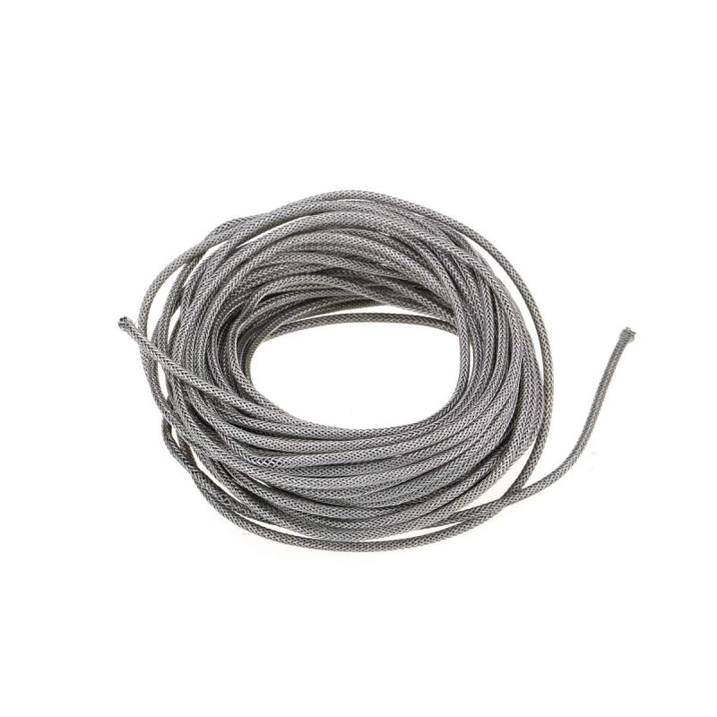 Musiclily Pro 22 AWG ゲージ前すずめっきプッシュバック単芯シールドブレイデッドワイヤー Single Conductor Stranded Braided Wire