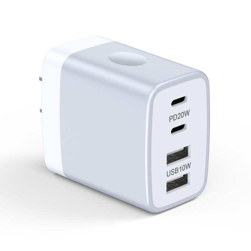 USB 充電器 ACアダプター PSE認証 USB コンセント 急速充電器 ACコンセント 急速チャージャー スマホ充電器 急速充電 4ポート 4台同時 タブレット iPhone/Android/Galaxy/OPPO対応
