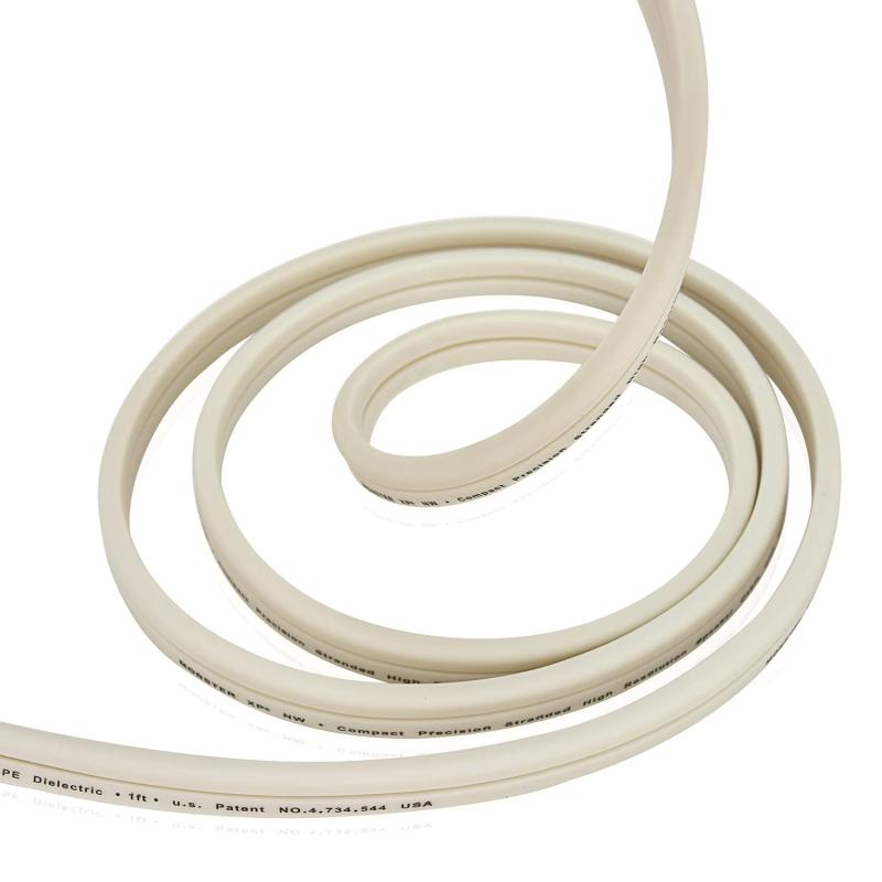 【LCYOUTH】スピーカーケーブル バナナプラグ バナナプラグ ケーブル 加工済み完成品 OFC 24k金メッキ 純銅 600芯(x2) 白い