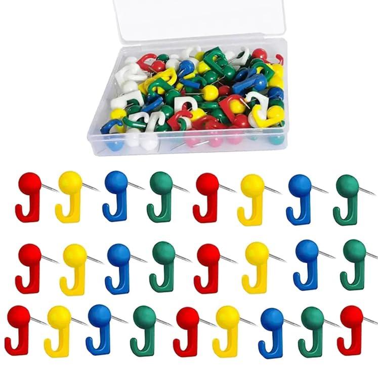 ピンフック 25枚入り 耐荷重2KG 画鋲ふっく 穴の目立たない 壁掛けフック DIY 小物掛け 石膏ボード・ベニヤ・木用フック クリア 額縁 絵画 押しピン 壁 賃貸