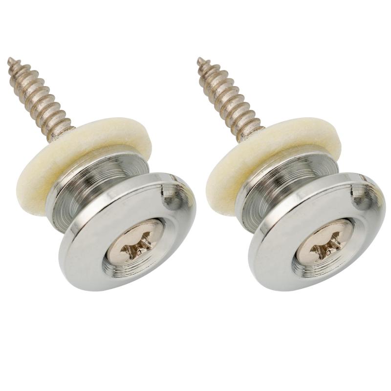 Musiclily Pro 14mm スチールGタイプストラップピン アコースティックエレキギター/ベース用（2個）
