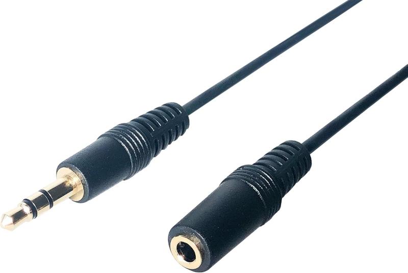 F-Factory 3.5mm 3極 ステレオミニプラグ (オス) - 3.5mm 4極 ステレオミニジャック (メス) ヘッドホン/イヤホン 延長ケーブル マイク/コントローラー無効化ケーブル