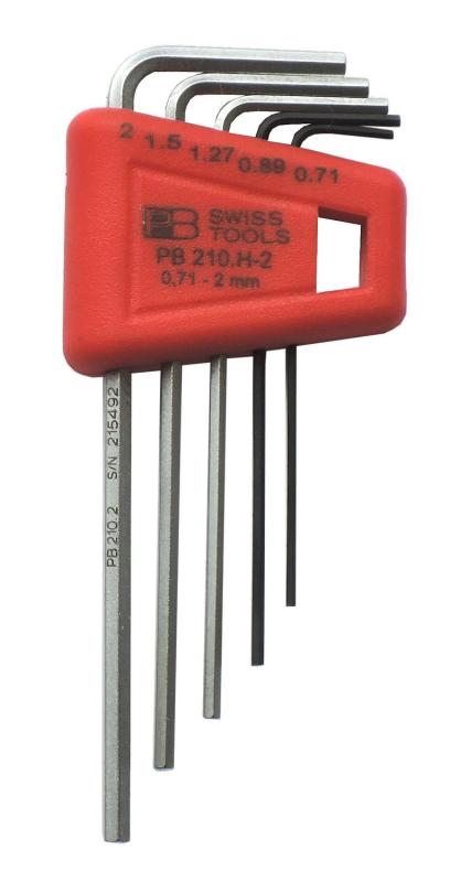 PBピービー ホルダー付六角棒レンチセットパックナシ210H-2