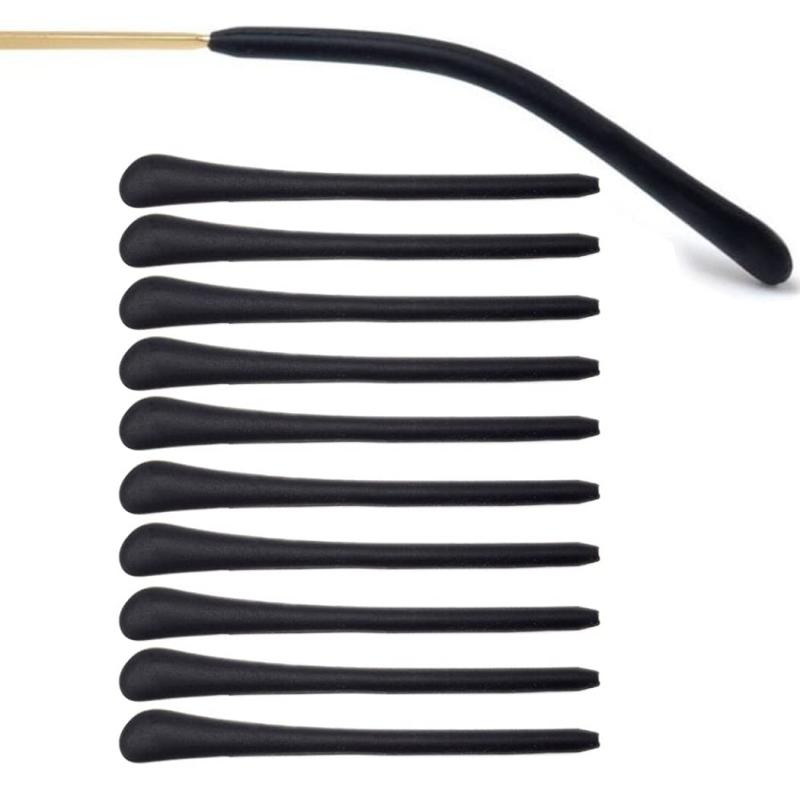 [HappyHome] メガネ テンプル ヒント 耳サック ずれ落ち防止 チューブ シリコン 交換用 修理 10本セット