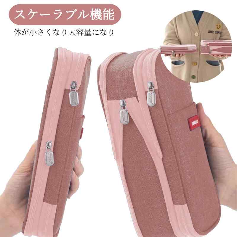 Doyime ペンケース 大容量 筆箱 収納ポーチ ふでばこ 横開き 2層 ジッパー 多機能 おしゃれ シンプル 強力な分類と収納力 使いやすい 文具 ガジェット 収納 大人 小学生 中学生 高校生 男の子 putera-10131656 GRATIQUE MIEI サンプル画像2