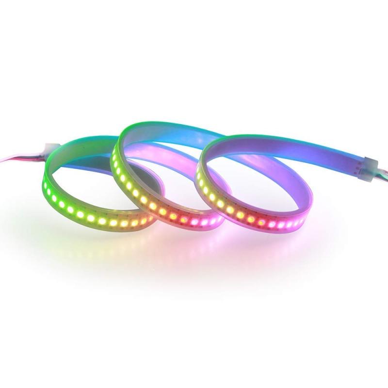 樂天商城 - ALITOVE LEDテープ WS2812B アドレス指定可能 LEDテープライト 1m 144LEDピクセルドリームカラー DC 5V PCB DC 5V
