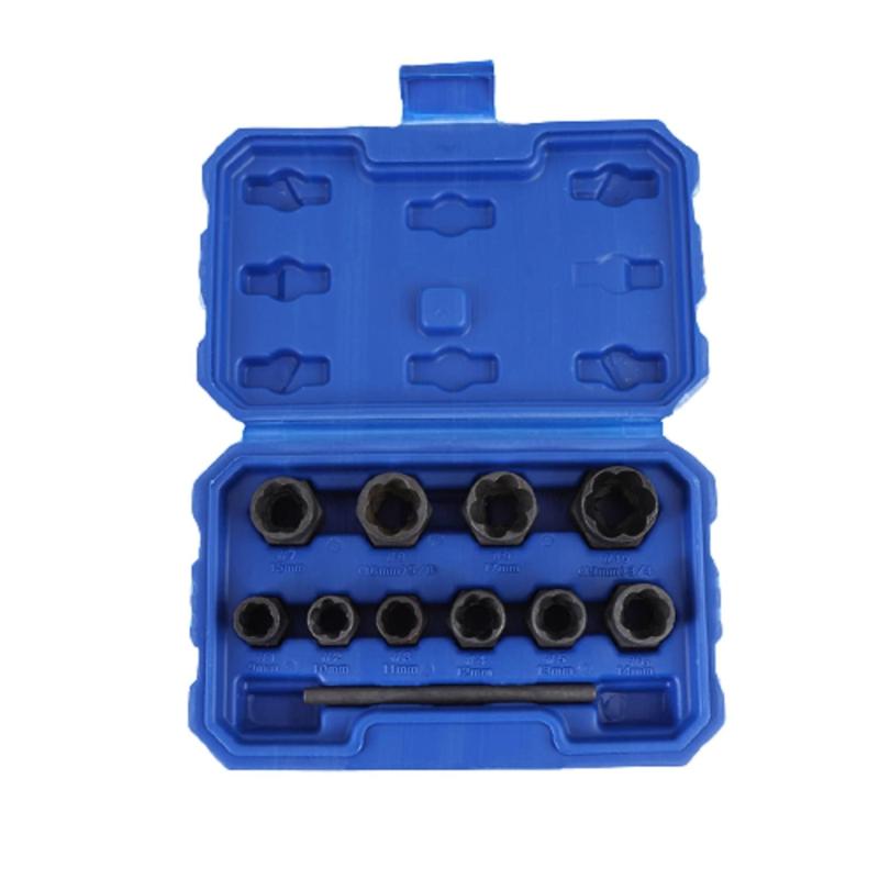乐天商城 - ナットツイスター 11点セット ナットソケットセット9~19mm ナット取り外し ツイストソケット ナット抽出器 DIY ナット抽出ソケット ボルトナット取り外し 車修理簡単家具組み立て