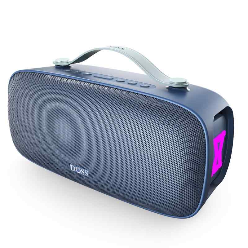 DOSS Extreme Boom Pro D300 bluetoothスピーカー ワイヤレス 80W 大音量 20時間再生 3つのEQモード IPX6防水 ポータブル ブルートゥーススピーカー お風呂 USB-C充電 ダンス/キャンプ/パーティー/旅行