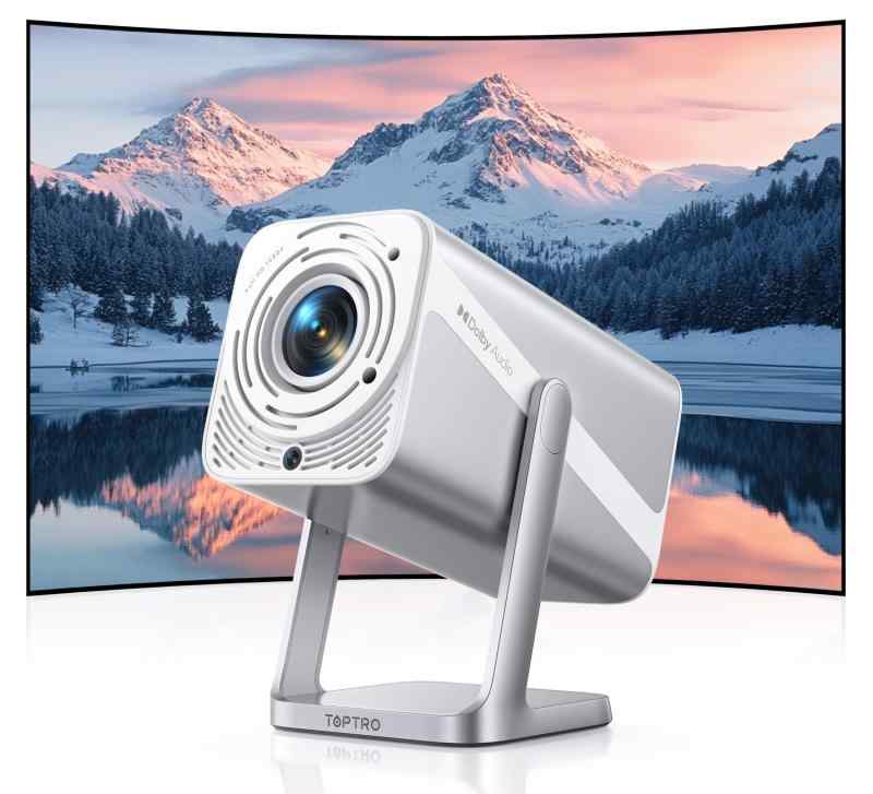 プロジェクター 家庭用750ASNI 高輝度［自動台形補正＆電動フォーカス］プロジェクター 4K 内蔵 Netflix/YouTube/PrimeVideo WiFi6 双方向Bluetooth5