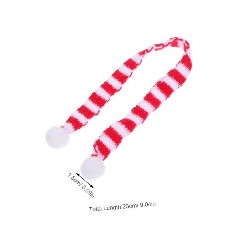 IMIKEYA 10セット ミニクリスマスニット帽 スカーフ ワインボトルカバー クリスマスクラフト用 ウール素材 手作りdiy ホームパーティー装飾 putera-10162699 GRATIQUE MIEI サンプル画像2