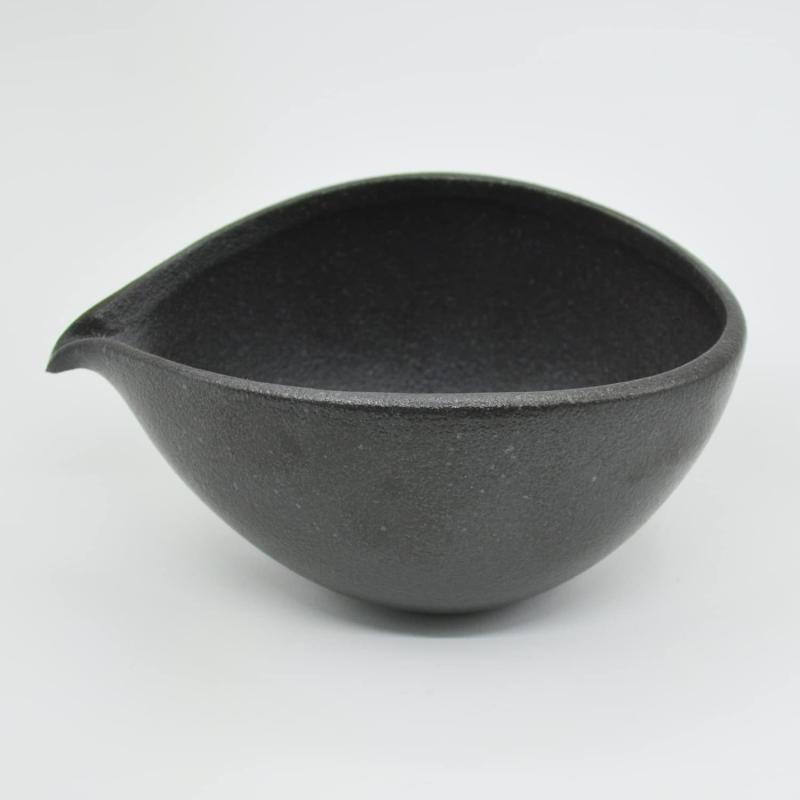 片口 ボール 中 備前風 抹茶碗 棕色/白色 180ml 烧制手附抹茶碗(1个)サイズ:約幅7.8×奥行き14.2×高さ6.2cm素材:磁器