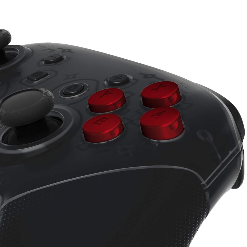 eXtremeRate switch proコントローラーに対応用の交換可能ABXYボタン、スイッチプロコンに対応用DIY交換用ABXY-レッド