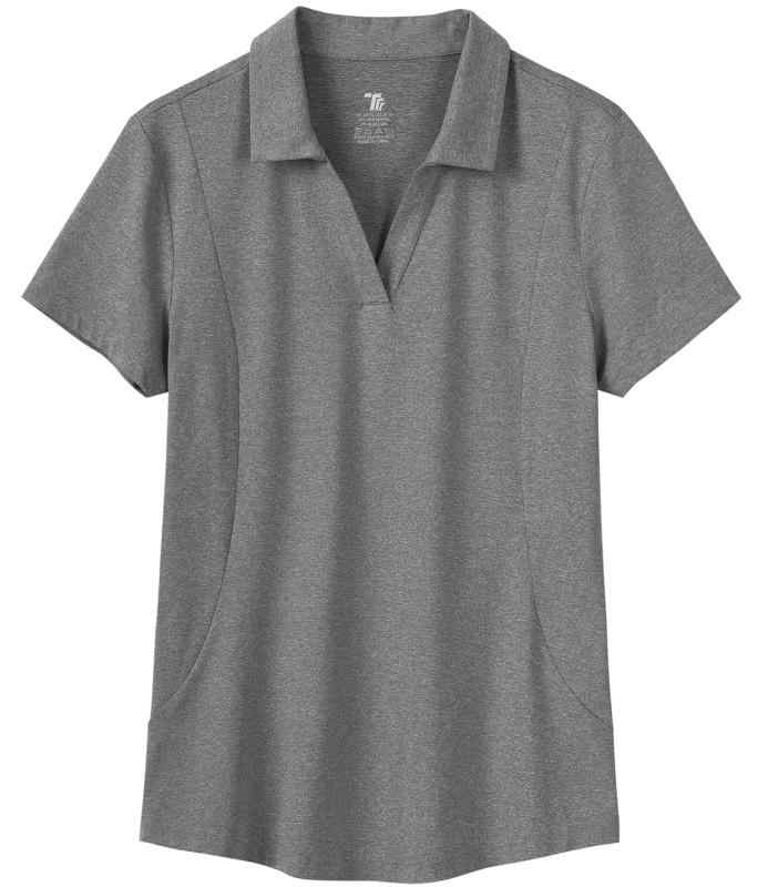 [Gopune] レディース ゴルフシャツ Vネック 半袖 UPF50+ 吸汗速乾 スポーツウェア テニスウェア ストレッチ Tシャツ 襟付き 日常着 putera-10164489 GRATIQUE MIEI サンプル画像2