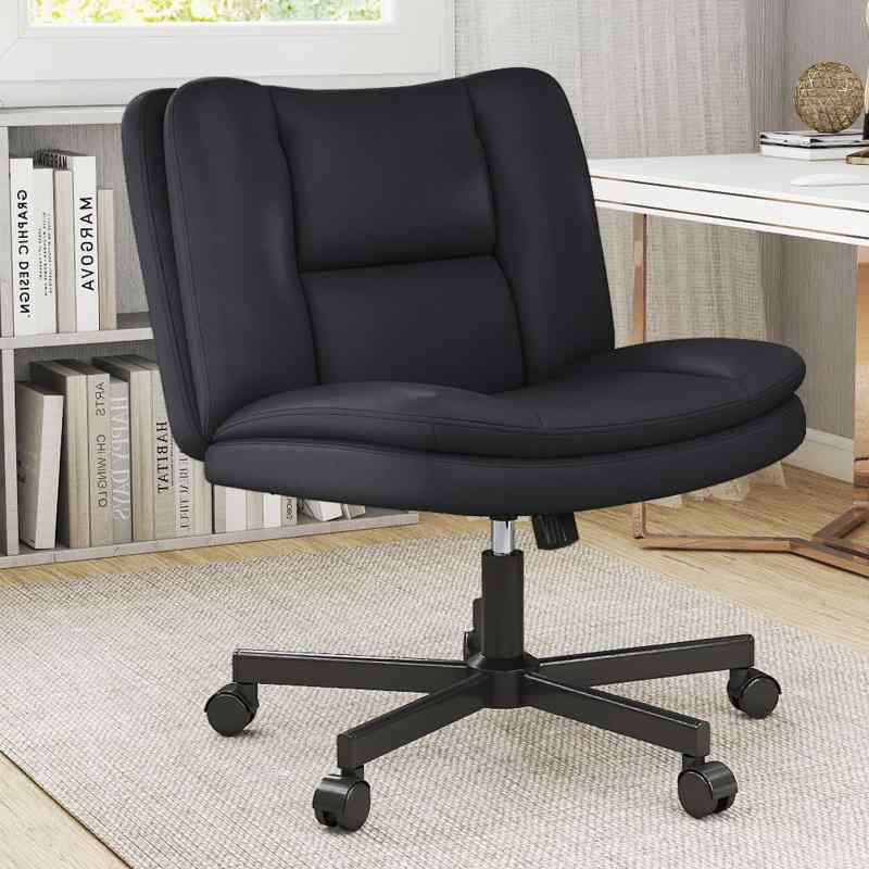 あぐらチェア ソファチェア PUレザー BoxDesignLab 90°~105°ロッキング 肘掛けなし 座面広い パソコンチェア 椅子 テレワーク パソコン 事務 勉強 在宅ワーク