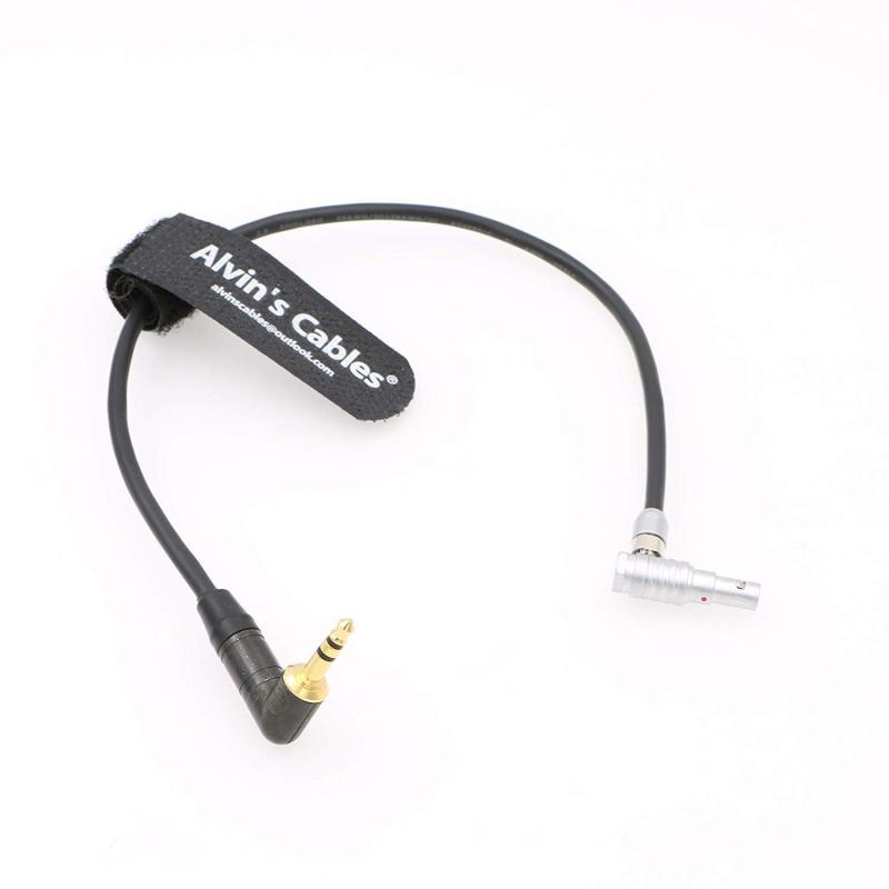 Alvin's Cables ARRI Alexa Mini カメラ 用の オーディオ audio ケーブル 5 pin 直角オス to 直角 3.5mm TRS 1M
