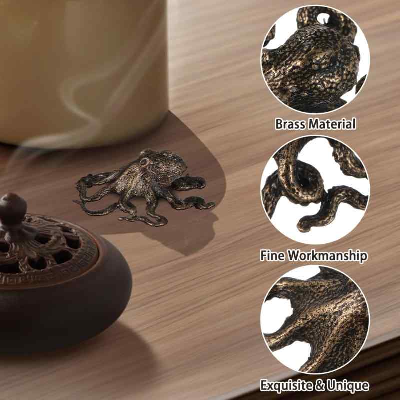 ABOOFAN 海洋生物フィギュア真鍮タコ 真鍮の動物の彫刻 タコの彫像 putera-10168665 GRATIQUE MIEI サンプル画像3