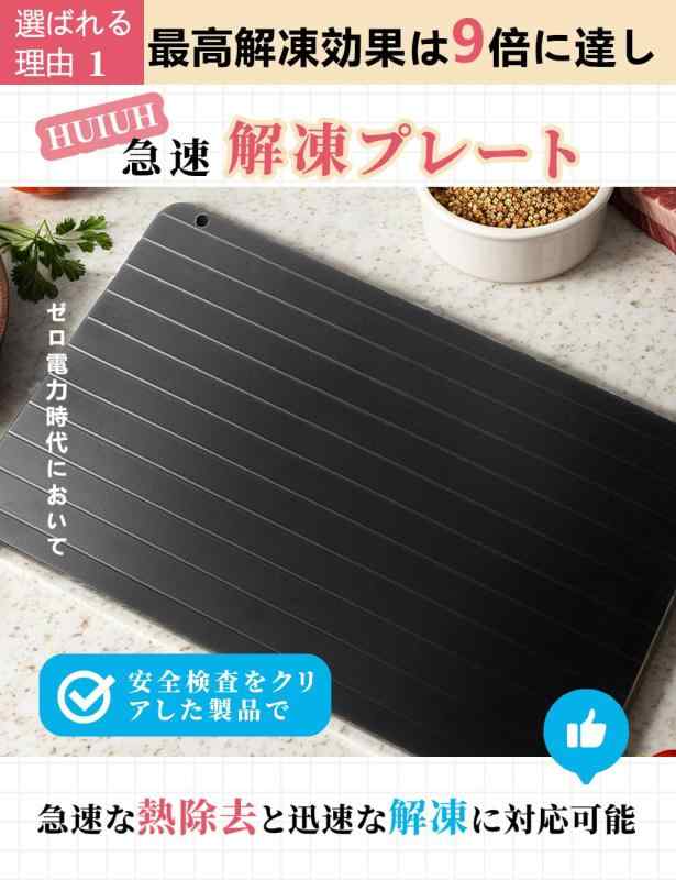 HUIUH 解凍プレート 新登場 厚手 【正規品】 人気 急速解凍プレート 家庭用&業務用 粗熱取り putera-10170316 GRATIQUE MIEI サンプル画像2