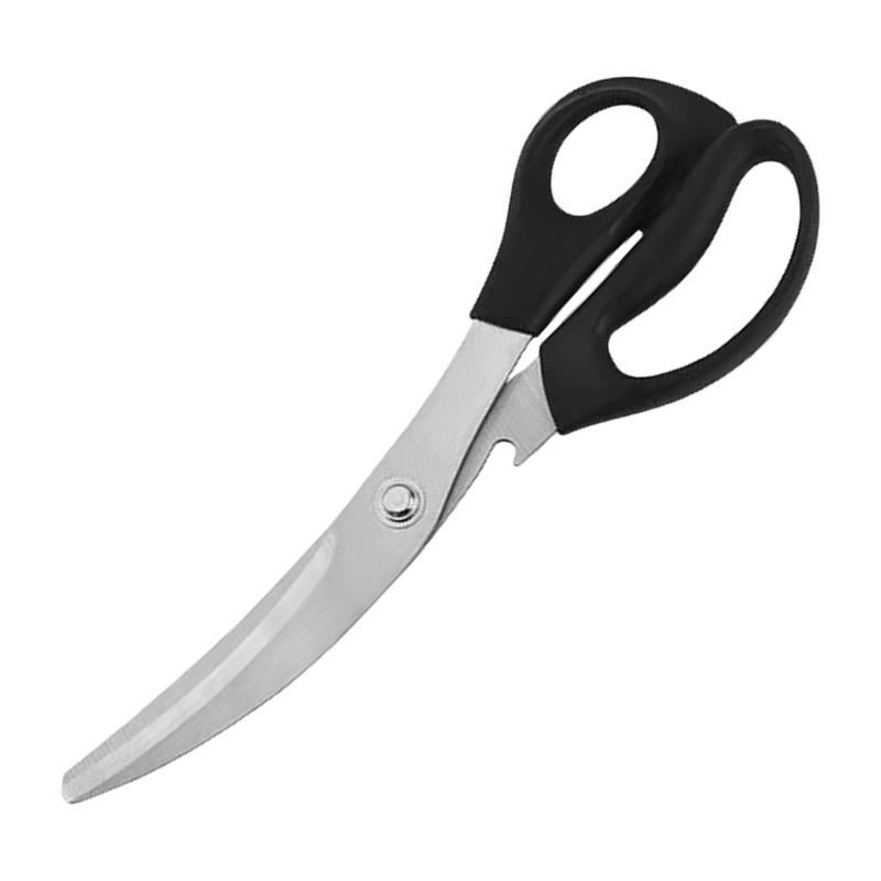 KENASTA キッチンバサミ 料理ばさみ ステンレス 軽量 多機能 ハサミ 肉切り 骨切り 野菜切り 栓抜き付き 家庭用 万能はさみ バーベキュー キャンプ 調理器具【製品サイズ】キッチンハサミは赤・黒の2色から選べ、全長24.5cm、重量わずか128gで軽量設計。高品質ステンレス刃+滑り止めPPハンドルを採用し、頑丈で腐食に強く、日常使いに最適です【滑りにくい鋸刃設計】調理バサミは厚みを増したステンレス鋸刃を採用。食材が滑りにくく、焼肉・骨・野菜なども楽々カット。しっかりした構造で、力を入れずにスパッと切れます【マルチ機能設計】キッチンはさみはキッチンだけで使うものではありません柄の部分にはビールの栓抜きが内蔵されており、キッチン・キャンプ・家庭用品など様々なシーンで活躍します【握りやすいハンドル】キッチンバサミのPP素材ハンドルは手にフィットする形状で、滑りにくく長時間使っても疲れにくい。リベット補強加工でがたつきません【お手入れ簡単】はさみばさみは汚れが付きにくいコーティング加工で、水でさっと流せる。防水・防錆仕様なので丸洗い可能です