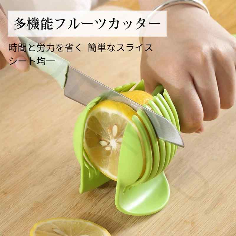 スライサ ラウンドレモンスライスガジェット トマトスライサーレモンカッター多目的 ホームキッチン手動カッター ハンドル付き 蒸しパンやお菓子の取り分けにも便利 簡単なスライスフル putera-10172382 GRATIQUE MIEI サンプル画像2