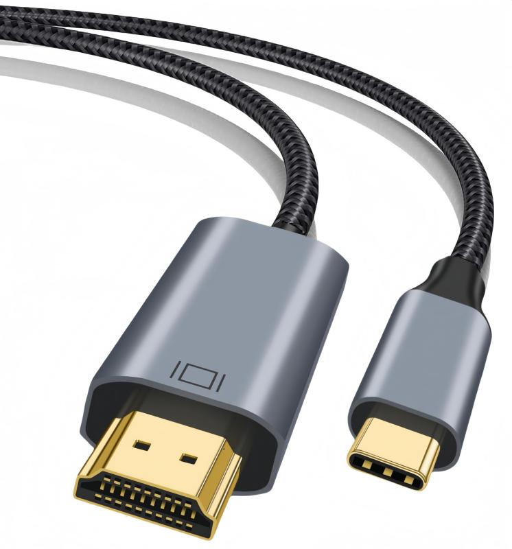 USB Type-C HDMI 変換ケーブル hdmi type-c 変換 1M 4K タイプC HDMI 変換ケーブル 単方向通信 映像出力 携帯画面をテレビに映す 対応 Phone16/15/Mc-Book Pro/iMac/XPS 15/Galaxy S24 S23 S21等 在宅勤務会議テレビプロ