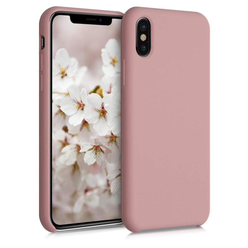 kwmobile スマホケース Apple iPhone X対応 ケース - TPU リキッド シリコン カバー - 耐衝撃 傷防止 サラサラ Case
