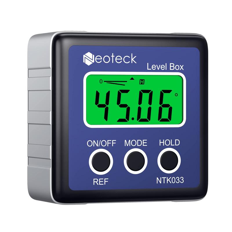 Neoteck デジタルアングルメーター ベベルボックス 4単位 LCD バックライト 18ヶ月期間