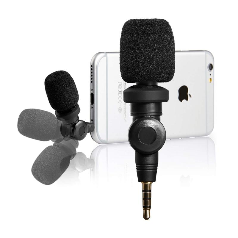 アップルiOS iPhone X 8 7 6iPadポッドキャストVlog YouTube Facebook Livestreamのための高感度を持つSaramonic柔軟マイクロフォン（3.5mm TRRS）