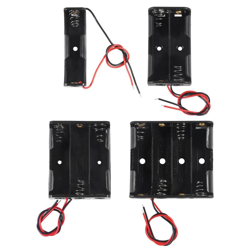 ACEIRMC 単3電池ホルダー バンドル 1.5V 単三電池ホルダー 1.5V 3V 単三電池ホルダー 2個 1.5V 4.5V 単3電池ホルダー 3個 1.5V 6V 単3電池ホルダー リード付き
