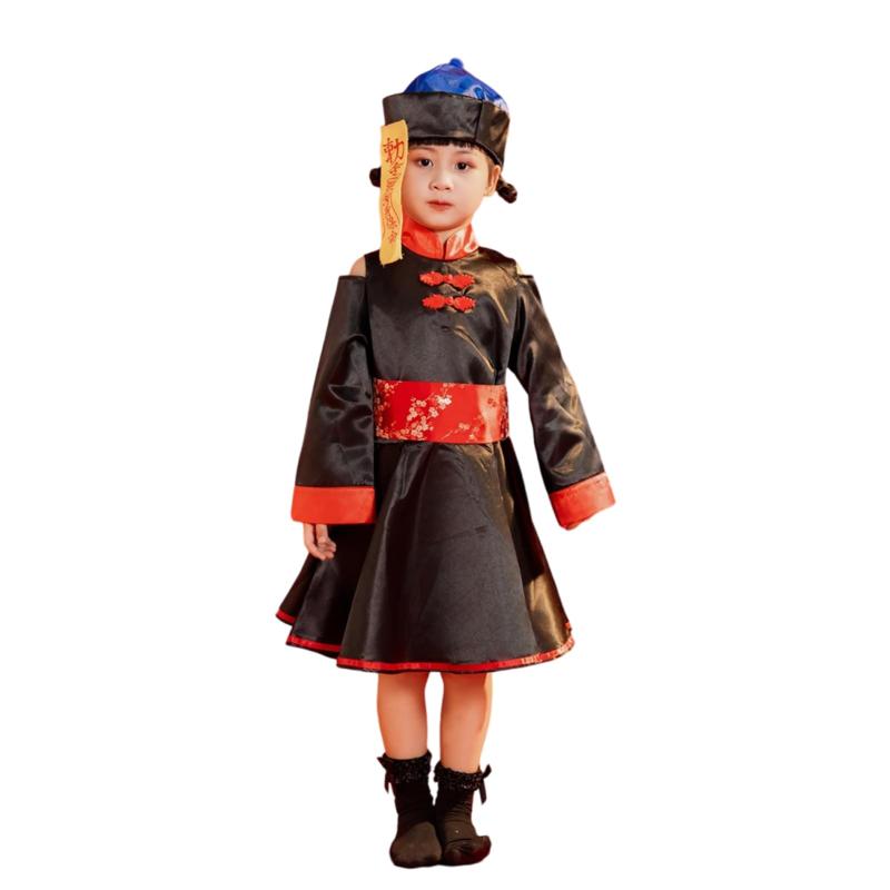  ハロウィン キョンシー コスプレ 衣装 子供 女の子 ハロウィン コスプレ キッズ ワンピース 仮装 ゾンビ コスチューム キョンシー 衣装 可愛い お化け 変装 イベント 仮装 パーティ