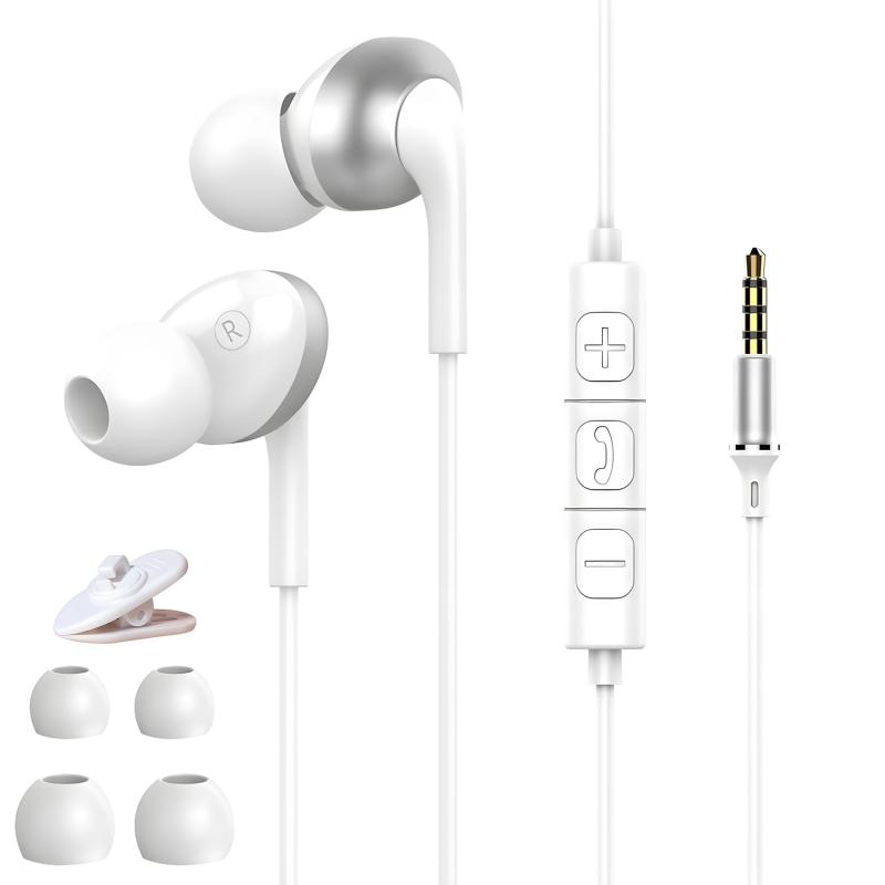 イヤホン 有線イヤホン HIFI音質 音量調節 重低音 ノイズキャンセリング マイク付き 通話対応 ヘッドホン ハイレゾ クリア通話 快適な装着感 人間工学 小型·軽量 ステレオイヤフォン ヘッド putera-10177774 GRATIQUE MIEI サンプル画像3