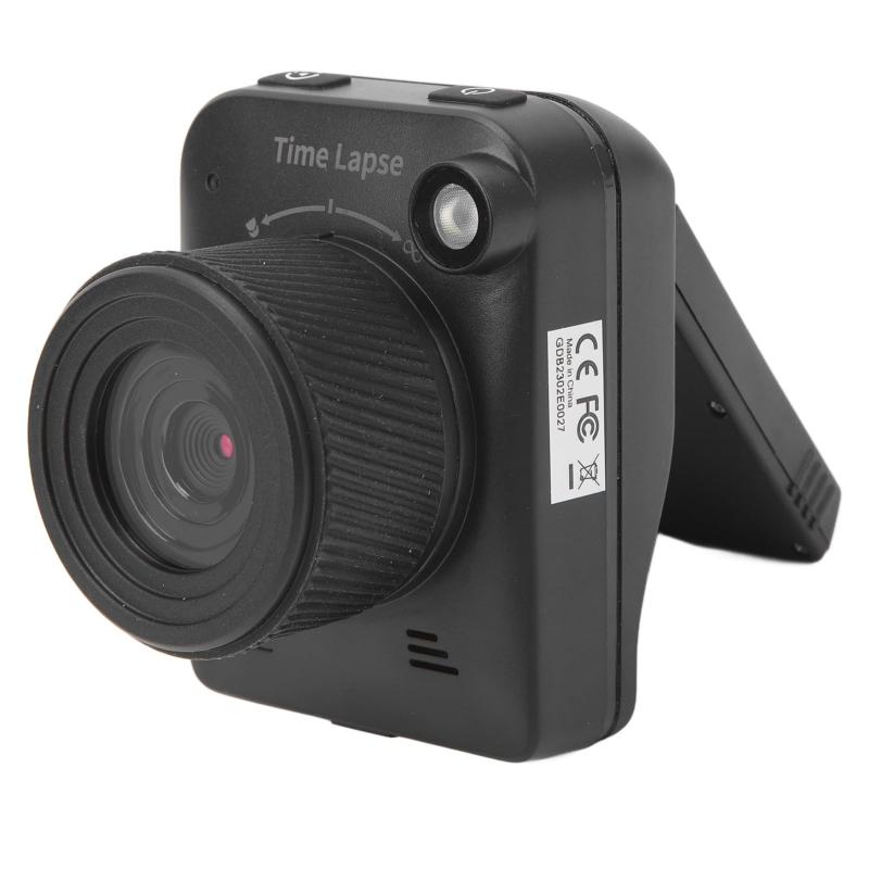ASHATA タイムラプスカメラ、4K 32MPフルカラータイムラプスカメラ、屋外建設気象生活用、マクロ撮影、2インチLCDスクリーン、IP66防水、6ヶ月スタンバイ
