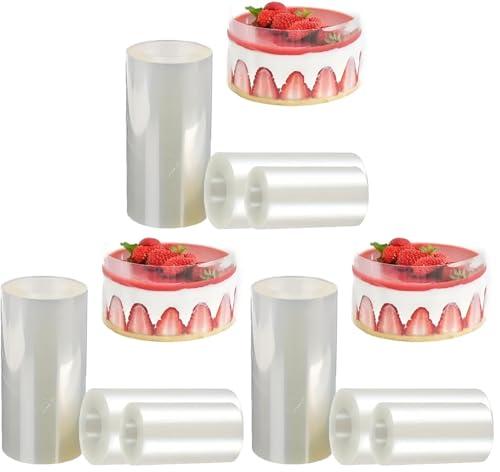 ケーキフィルム 透明 ケーキカラー ケーキ用サイドフィルム 保護膜テープ ムースフ...