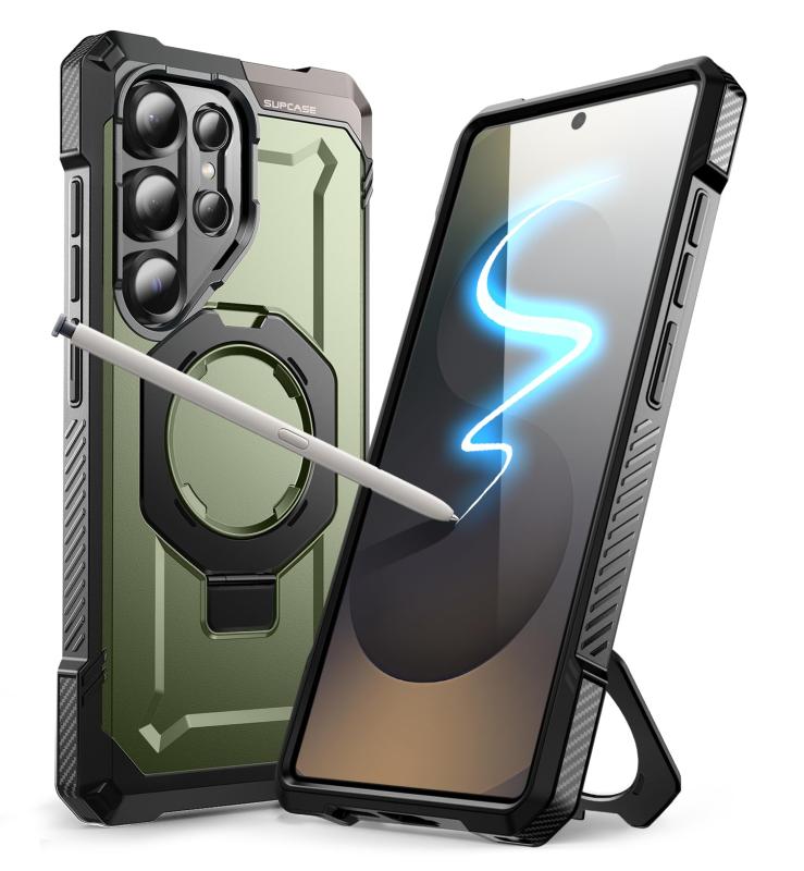 SUPCASE Galaxy S25Ultra ケース (SC-52F / SCG32) MagSefe対応 2025 内蔵リング 横縦両立 超強磁力 黄変防止 耐衝撃 背面透明 ストラップホール付き フィット感 薄型 ワイヤレス充電対応 UBGrip