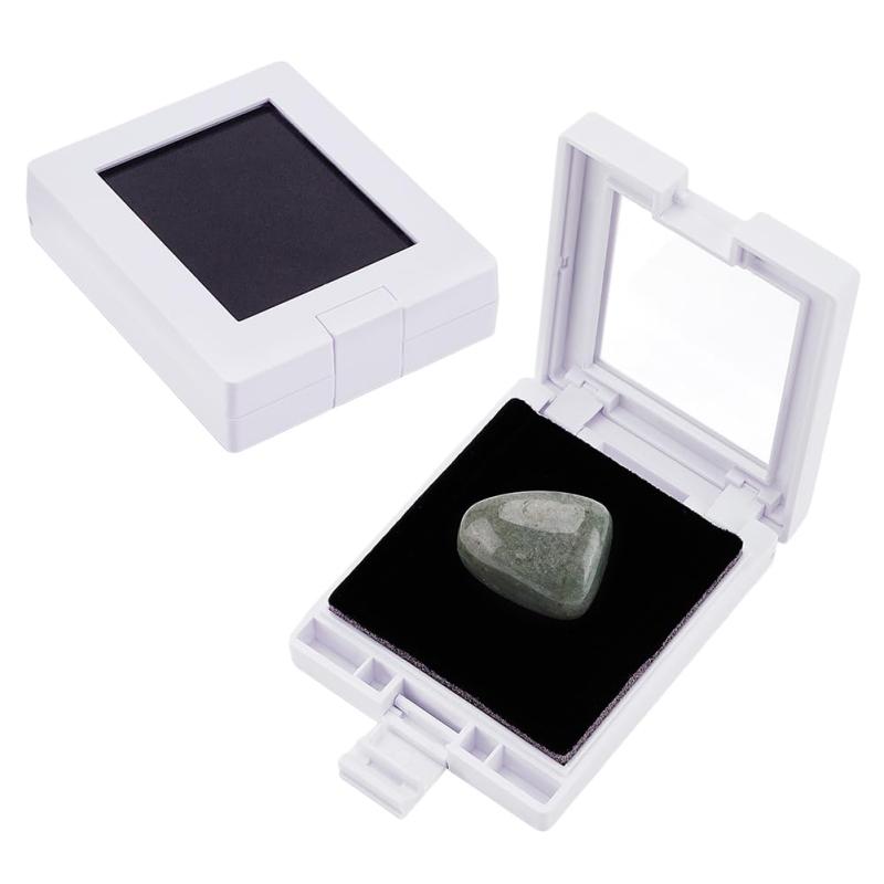 BENECREAT 2個セット ルースケース 6.15x5cm ジェムストーンディスプレイボックス 宝石収納 ジュエリーケース 宝石箱 天然石 クリスタル ピアス putera-10185649 GRATIQUE MIEI サンプル画像2