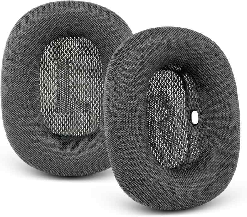 GEVO イヤーパッド イヤークッション イヤーカップ 交換用 Apple AirPods Max ヘッドホンに対応 互換性 メッシュ生地 &amp;メモリーフォーム イヤークッション付き 通気性 低反発素材 (Gary)
