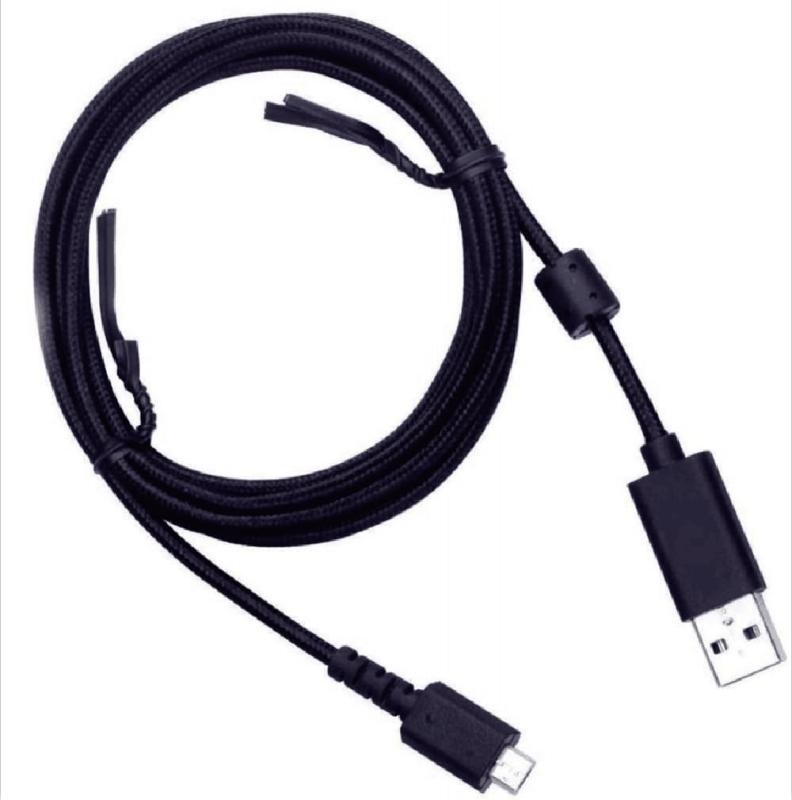 XXTMZ G933ケーブルの交換Logicool G533 G933 G633ゲーミングヘッドセット用の1.8M USB-Micro-USBケーブル