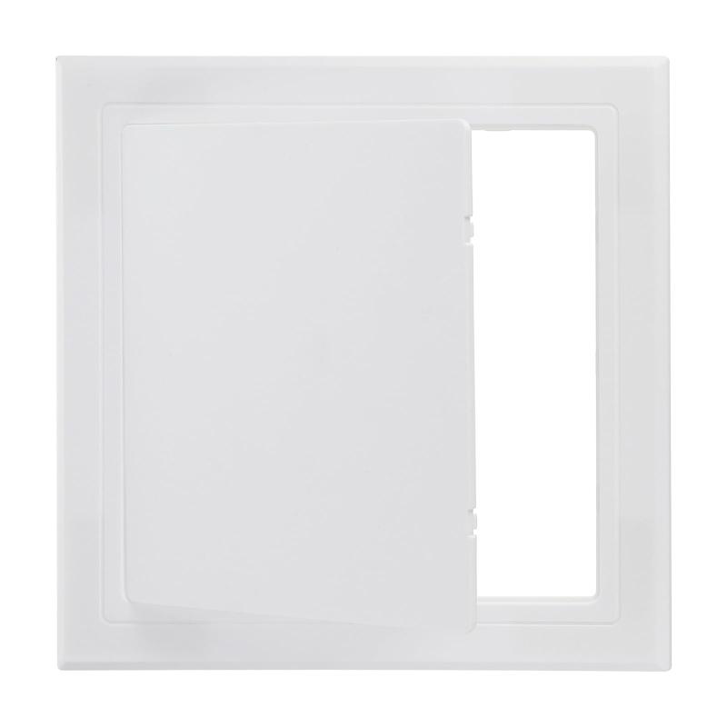 PATIKIL 8x8"（200x200mm） 自己粘着型アクセスパネル A BS製配管アクセスドア ドライウォール配管電気ケーブル配線用の簡単な壁穴カバー ホワイト