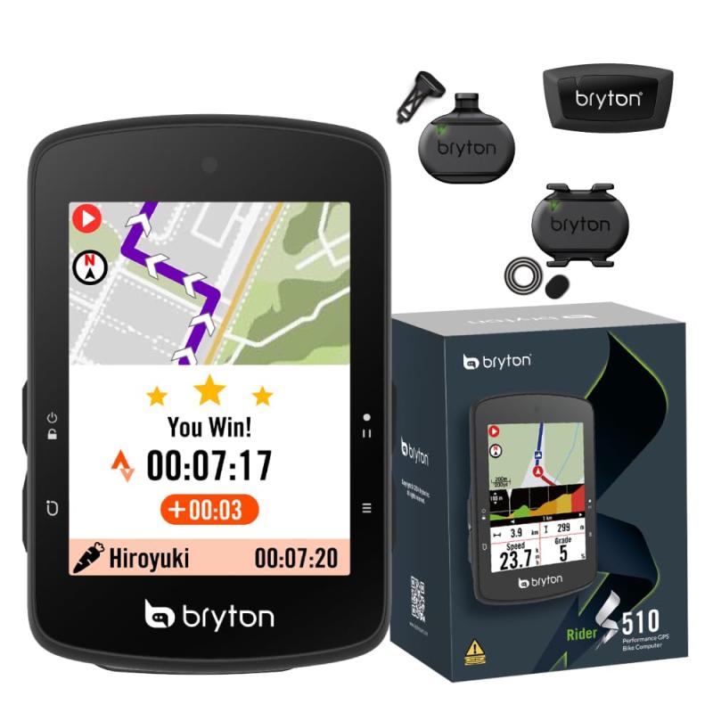 ブライトン Bryton Rider S510 サイクルコンピューター サイコン 自転車用ナビ 地図表示 GPS搭載 タッチスクリーン搭載 無線 ブルートゥース ANT+対応