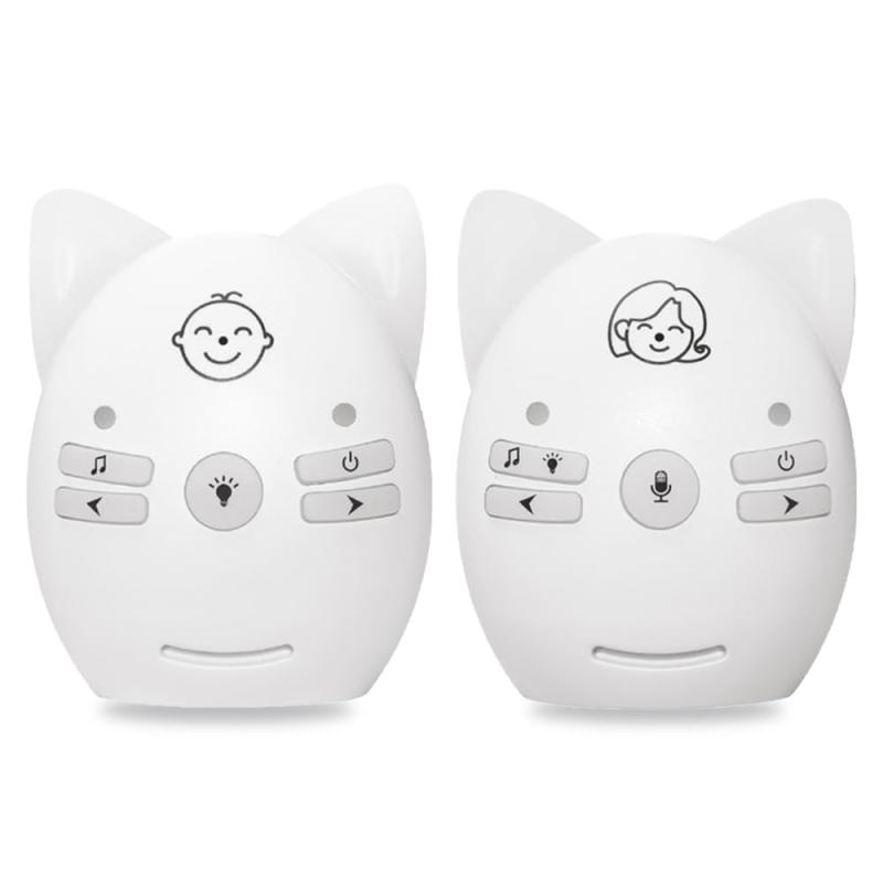 TJK オーディオモニター ベビーモニター 音声モニター ナイトライト搭載 子守り唄付き 2WAYトーク 遠隔操作 クリップ付き 育児 赤ちゃん 子守り ディジタルベビーモニター 子供/育児/ペット/