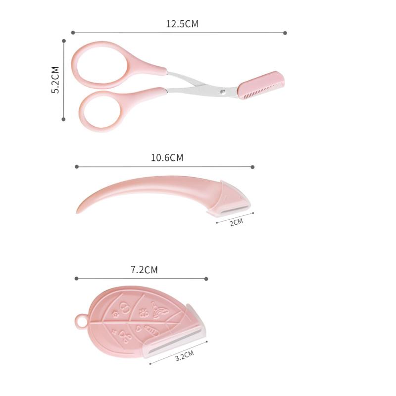 眉毛セット 3点セット 眉用キット 眉毛 はさみ 眉毛カット 眉毛ハサミ 初心者用 リミングツール小さ 眉毛剃り 眉毛グルーミング美容ツール 男性女性 putera-10193237 GRATIQUE MIEI サンプル画像2