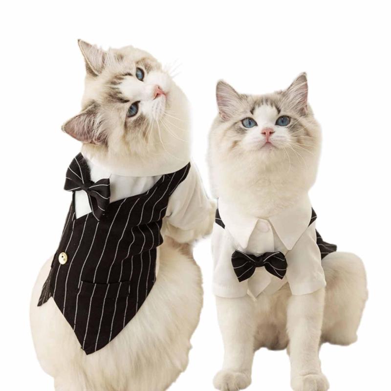 LIANFOR 犬服 ペット洋服 犬猫洋服 猫服 春夏用 フォマール 結婚式 蝶结び 綿製 人気 可愛い 通気 柔らかい 涼しい 記念撮影素材：コットン材質、暖かくて快適生地はやや薄めなので春物としても使用できます。ワンちゃん、猫ちゃんなどペット用のタキシードです。 大切な日、特別な日を素敵なタキシードで正装を。冠婚葬祭、結婚式、パーティ、ちょっとしたお出かけにも、ワンちゃんを可愛くドレスアップ前開きタイプ、おしゃれな蝶ネクタイ付き。ボタンのデザイナで、着ることと脱ぐことがほんように簡単です。散歩、お出かけ、コスプレ、コスチューム、クリスマス、衣装、年賀状、お出掛け、お散歩、室内、室外、プレゼント、記念撮影、結婚式、パーティー、ウェディング、部屋着、休日、アウトドア、ウェディング、お出掛け、日焼き防ぐ、仮装、虫除け、自宅、お祝い、記念パーティー、制服、イベントなど、色々場合で使いやすいだ。適切な 小型 中型 大型 猫 犬