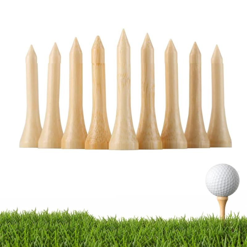 Mikankawa ゴルフティー ショートティー golf tee 約50枚入り 天然竹製