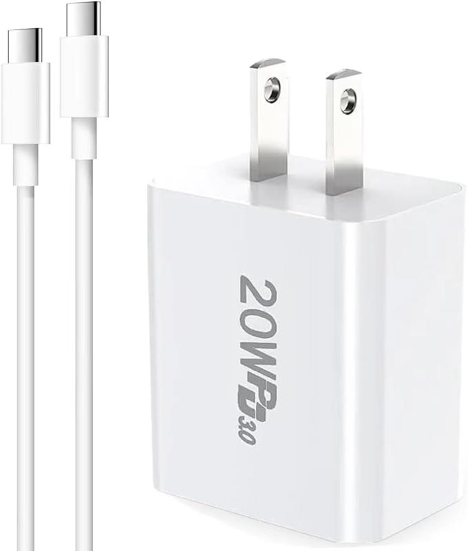 【送料無料】充電器 USB-C Type-C コンセント USB PD超急速充電対応 20WiPhone 16 15 14 / Android/タブレット 各種機器対応 (ホワイト, 20W)