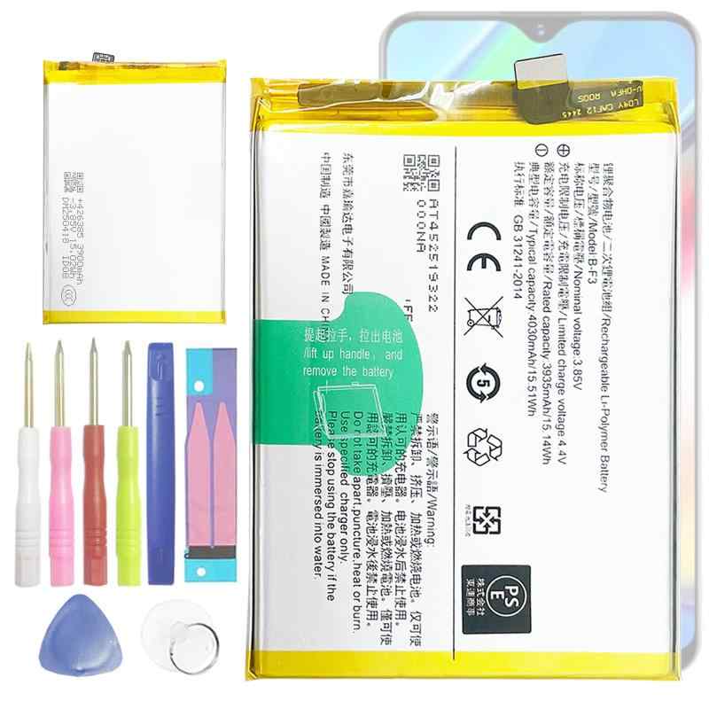 Aousavo 交換用電池x1個 B-F3 互換バッテリー V1815, V1818C, V1818CA, V1818CT電池パック 適用 VIVO Y93,Y93s, Y93st 等機種 対応交換用バッテリ対応機種：V1815, V1818C, V1818CA, V1818CT, VIVO Y93,Y93s, Y93st.バッテリー 詳細:3.85V,3935mAh,15.14Wh;バッテリーは出荷する前に数回厳格テストされております。製品本体もA+グレードの材料で構成するため耐久性と安全性があります。パッケージ内容：バッテリー * 1。電池交換方法はネット（YouTube等）でUPされていますので検索して頂き、自己責任にて作業をお願い致します。ご質問があったら、弊社までご連絡してください、24時間以内に返信致します。