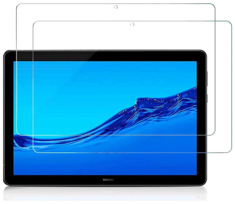【2枚入り】MediaPad T5 10 ガラスフィルム 10.1インチ タブレットhuawei MediaPad T5 10 液晶保護フィルム Mediapad T5 ガラスフィルム 10.1インチ 硬度9H/高透過率/気泡防止/指紋防止/飛散防止/撥水撥油【対応機種】タブレットhuawei Mediapad T5 10.1インチ専用保護フィルム 。他のタブレットモデルに対応できません。【貼り易い】高品質素材を採用で、特殊なシリコン素材で表面に吸い付き、気泡が入りにくい素材です。『6倍の耐衝撃性』: 6倍強化、ハードコーティング技術採用、9H超硬質ガラスで作られ、耐久性いい、タブレットの画面をより効果的に保護します。飛び散り防止加工、万が一破損する場合にもほとんど飛び散らなく、とても安全で、液晶画面を保護して破損しません。高品質な素材で衝撃を緩和します。その他、HOKYAWのMediapad T5 10 ガラスフィルムはスクラッチ防止の機能があります。【貼り付け簡単】自己吸着できるシリコン粘着シートで、簡単的に貼り付けます。ガラスを液晶に置くだけで自動的に吸着します。気泡も自然に抜けていくので、誰でもきれいに貼ることができます。【高透明度＆スムーズな操作性＆手入れが楽】：高透明度、低反射。フィルム自体の存在感を感じないように澄み切った視界で、素晴らしい画面をそのまま再生できます。表面オイルコーティング加工で、手触りが良く、撥水性に優れ、指紋や汚れも簡単に拭き取れます。3Dタッチにも対応、スムーズな操作により、動画観賞・ゲームをより楽しめます。