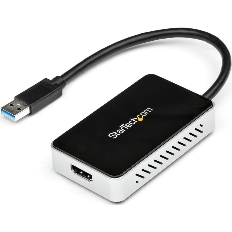 StarTech.com USB 3.0 to HDMI or VGA Adapter Dock - USB 3.0 Mini Docking Station w/USB, GbE Ports - Portable Universal Laptop Tr