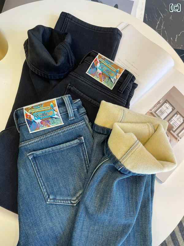 デニムパンツ レディース ジーンズ ジーパン ボトムス ロングパンツ 長ズボン ストレート ワイドパンツ 阔腿 ハイウエスト スリム 美脚 脚長 効果 着痩せ 伸縮性 ストレッチ ファスナー 春秋 カジュアル 普段使い putera-10215756 GRATIQUE MIEI サンプル画像3